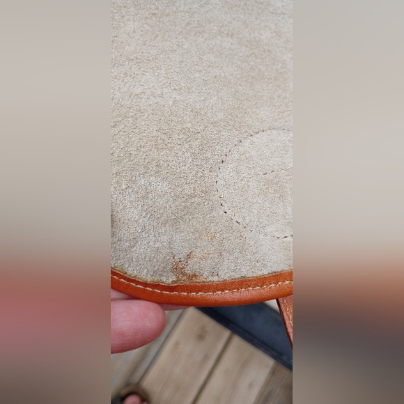 Vintage Dooney & Bourke Dover Drawstring Case Shoulder Crossbody Bag Cream - Picture 13 of 16